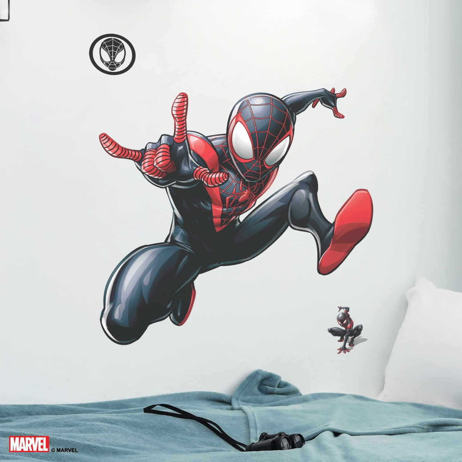 Wall Palz Marvel Miles Morales Wall Decal Marvel Wall Decals with 3D