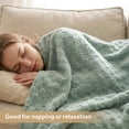 thumbnail image 3 of EMONIA Soft Throws for Sofa, Cozy Checkered Blanket Gifts for Women Men, Warm Fleece Throw Blanket for Couch Bed, Home Decor Blankets and Throws, Sage Green, 50x60 Inches, 3 of 13