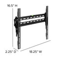 thumbnail image 6 of Flash Furniture FLASH MOUNT Tilt TV Wall Mount with Built-In Level - Fits most TV's 32" - 55" (Weight Capacity 120LB), 6 of 14