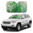 thumbnail image 3 of YFYANG Front Windshield Sun Shade, Watercolor Bell Orchids Foldable Car Visor for Cars, Trucks, SUVs, Medium, 3 of 9