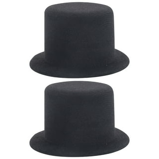 20PCS Mini Black Top Hats For Crafts Mini Snowman Decoration Bears Dolls  Hats