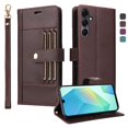 thumbnail image 1 of FOXDOCK Funda tipo Cartera para Samsung Galaxy A26 – Cubierta de Cuero PU con Múltiples Ranuras, Bolsillo para Efectivo y Correa de Muñeca, 1 of 6