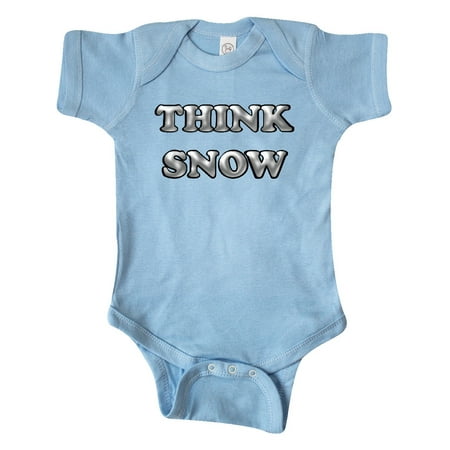 

Inktastic Gray Think Snow Gift Baby Boy or Baby Girl Bodysuit