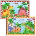 thumbnail image 2 of Personalized Kids' Dinosaur Placemat-Laminated, Easy Clean Placemat, 11'X 17", 2 of 4