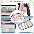 thumbnail image 4 of Nylon Fish Mouth Pencil Case with Large Capacity Zipper Pencil Pouch Pink Background Halloween Pattern Pencil Bag Organizers, 4 of 7