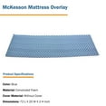 thumbnail image 5 of McKesson Mattress Overlay - Convoluted Foam Decubitus Care Pad, Mattress Topper for Ulcers, Pressure Sores, Bedsores - Blue, 72 in x 20 in x 2 in, 1 Ct, 5 of 7