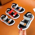 thumbnail image 3 of Children's Baotou Sandals Korean Version Of Non-slip Soft Bottom Velcro Small Medium And Big Boys Beach Shoes Baby SandalsaSilver28, 3 of 3
