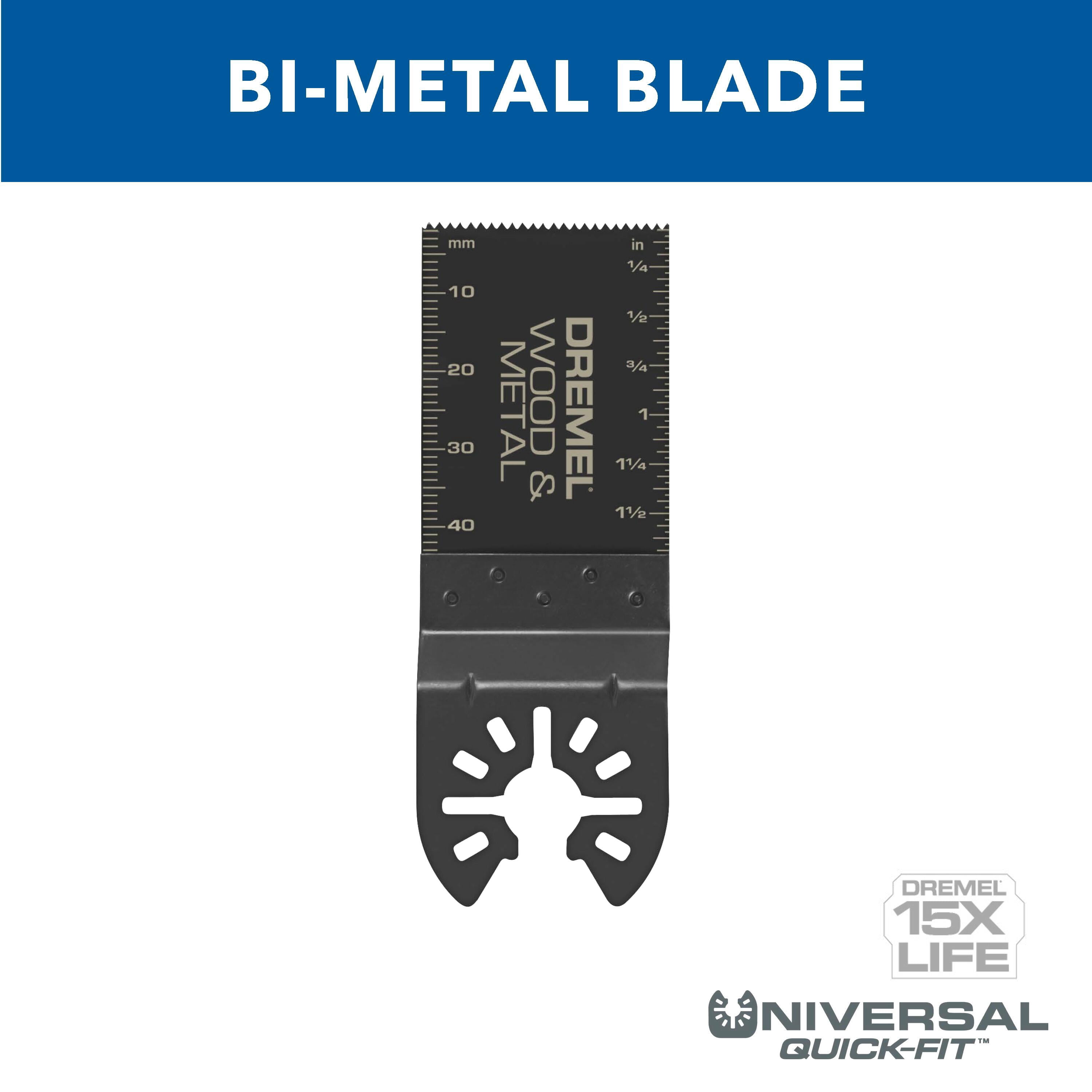 Dremel MM482 Universal Quick Fit Bi- Metal Wood & Metal Flush Cut Oscillating Blade