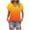Orange, variant on hotojiny Women's Summer T Shirts Casual Short Sleeve V Neck Loose Tops Lounge Soft Comfy Fashion Basic Shirts