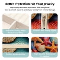 thumbnail image 3 of Starfish Travel Portable Decorative Box - Square Jewelry Storage and Organizer Box for Rings, Earrings, Necklaces, and Bracelets - Suitable for Girls and Women - Necklace Organizer Box, 3 of 6
