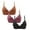 Wine3sports bras for women, variant on 3PCs Lace Bras for Women Wirefree Support T-shirt Bras Sexy Bralettes Shapewear Breathable Full Figure Bras Womens Breathable Sleep Underwear,Wine,M