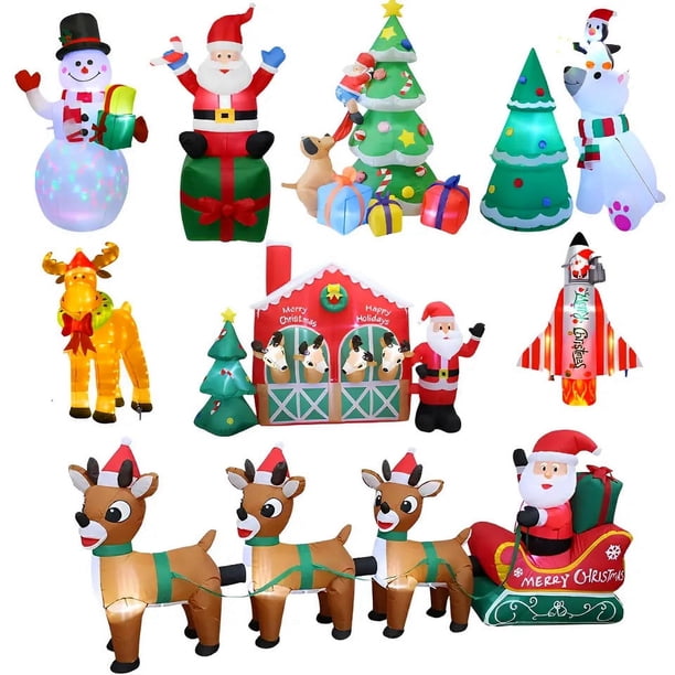 Carrusel inflable de navidad, decoraciones navideñas, 2024, adornos de navidad, productos novedosos 2023