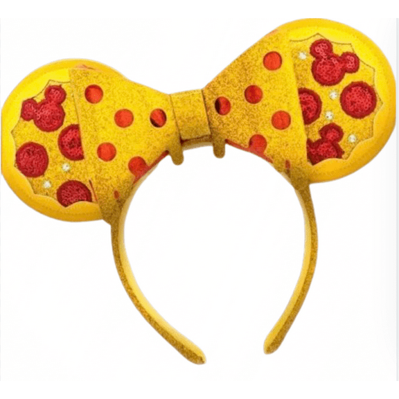 Disney Parks Snacks Eats Pizza Minnie Ears Headband for Adult New With Tag