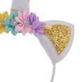thumbnail image 4 of Diadema de Orejeras de Cuerno de de Tul Banda Floral de Lentejuelas Decoración de de Cosplay de Cumpleaños Gloria Diadema de niña, 4 of 9