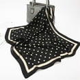 thumbnail image 4 of Prolriy Silk Scarf Scarf 70X70cm Scarves Ribbon Kerchief Women Dot Polka Neck Scarf Satin Scarf for Women Black, 4 of 4