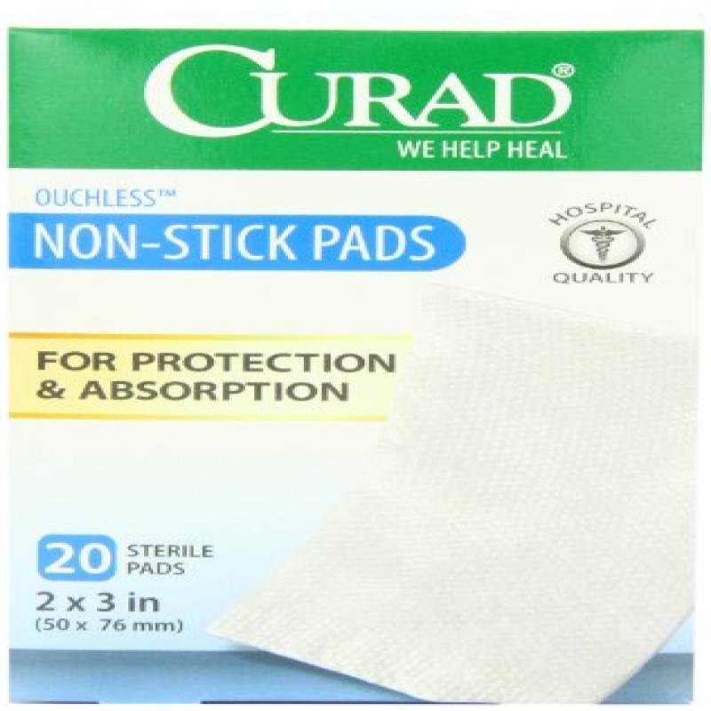 Curad NonStick Pads, 2 Inches X 3 Inches, 20 Count