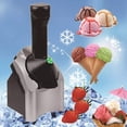 thumbnail image 4 of Máquina de helado, Máquina automática de helado de postre, Máquina de helado portátil para el hogar, Postres de yogur helado simples y fáciles de usar para niños Rojo Verde, 4 of 5