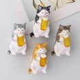 thumbnail image 4 of RV 4 gatos cerveceros japoneses, gatos borrachos, gatos callejeros, pegatinas de nevera, pegatinas de mensajes magnéticos, 4 of 5