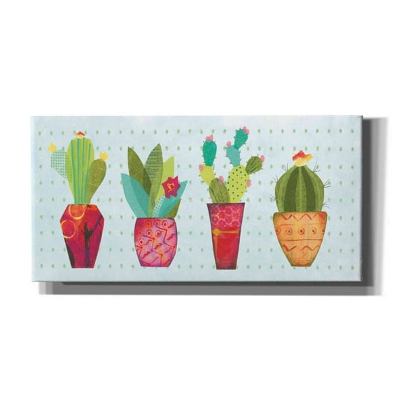 Epic Graffiti 'Southwest Cactus V' by Courtney Prahl, Canvas Wall Art, 24"x12"