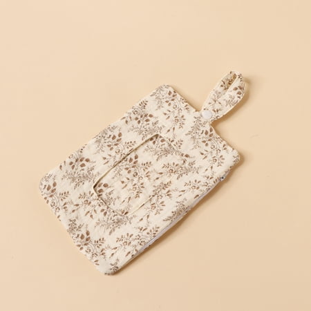 Baby Wipe Holder Portable Wipe Dispenser Strollers Storage Bag Container Double Layer Travel Carry Case Home Textile Storage