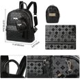thumbnail image 4 of Backpack Ladies Elegant Pu Leather Backpack Girls For Women Black, 4 of 5