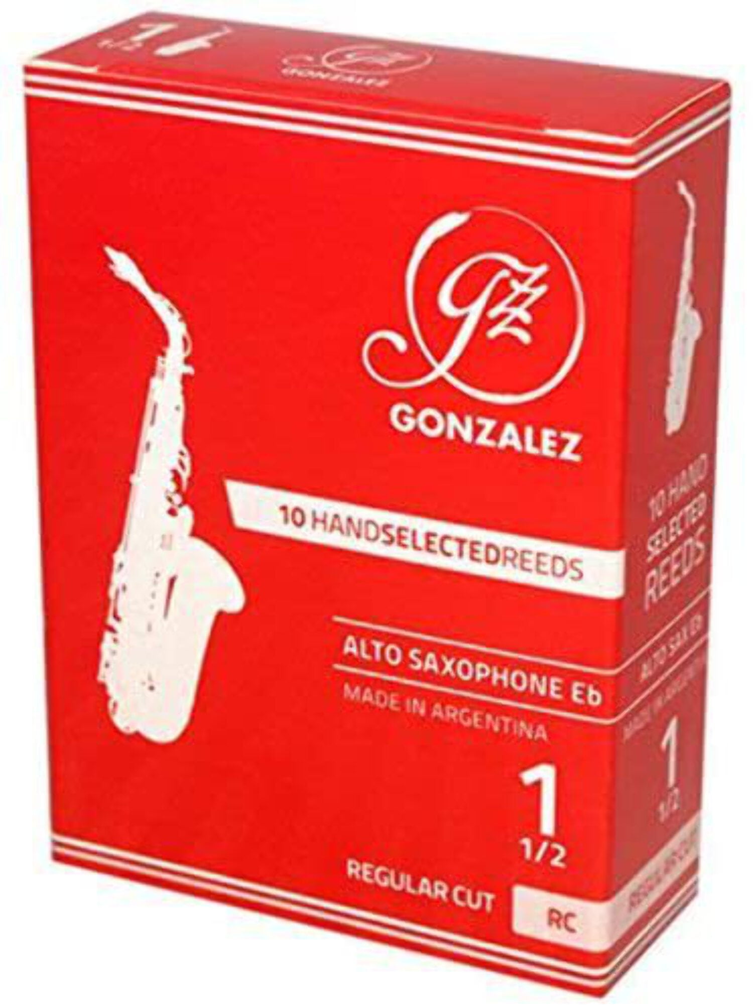 Reed, Alto Saxophone Gonazlez Reed, 10/Box, # 3