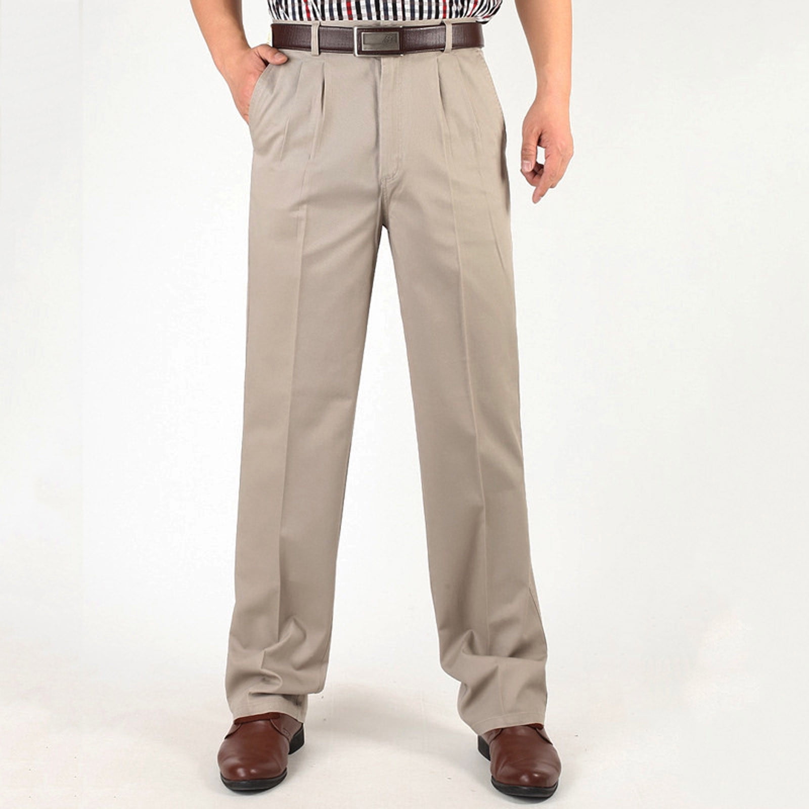 christmas dress pants Mens Business Cotton High Waist Wrinkle-Resistant Trousers Straight Wide Leg Casual Solid Pleated Full Length Pant Outfit Color::#11-Magenta Dye upload-20230710 classy christmas outfit ideas 12 Audrey Hepburn Fashion With the blue backdrop