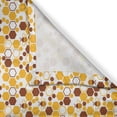 thumbnail image 3 of Ambesonne Insects Kitchen Curtains, Bees and Irregular Hexagons, 55"x45", Yellow Redwood, 3 of 3
