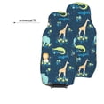 thumbnail image 6 of Yiaed Tropical Animals Print Car Seat Covers,Universal Auto Seats Protector Fits for Car,SUV Sedan,Truck,Automotive Seat Covers & Accessories(Two packs), 6 of 7