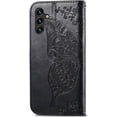 thumbnail image 3 of Wallet Case for Samsung Galaxy A13 5G,3D Butterfly Pattern PU Leather Case with Strong Magnetic Clasp and Cash Card Slots Holder Cover for Samsung Galaxy A13 5G HZD Rhinestone Black, 3 of 16
