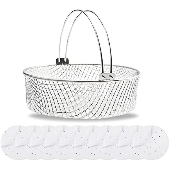 Fryer Basket For Mesh Steamer Basket For Ninja Foodi 65 8qt Fryer Basket Fryer Crisping Basket With Handle