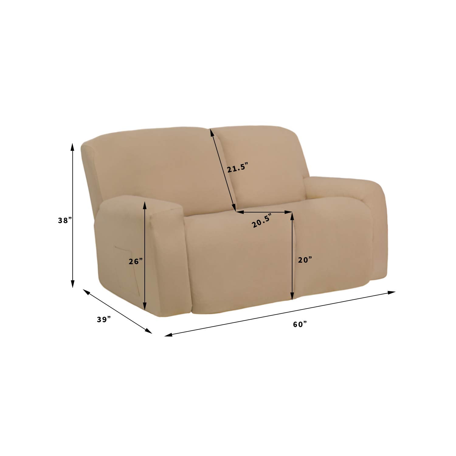 Loveseat recliner cover walmart sale