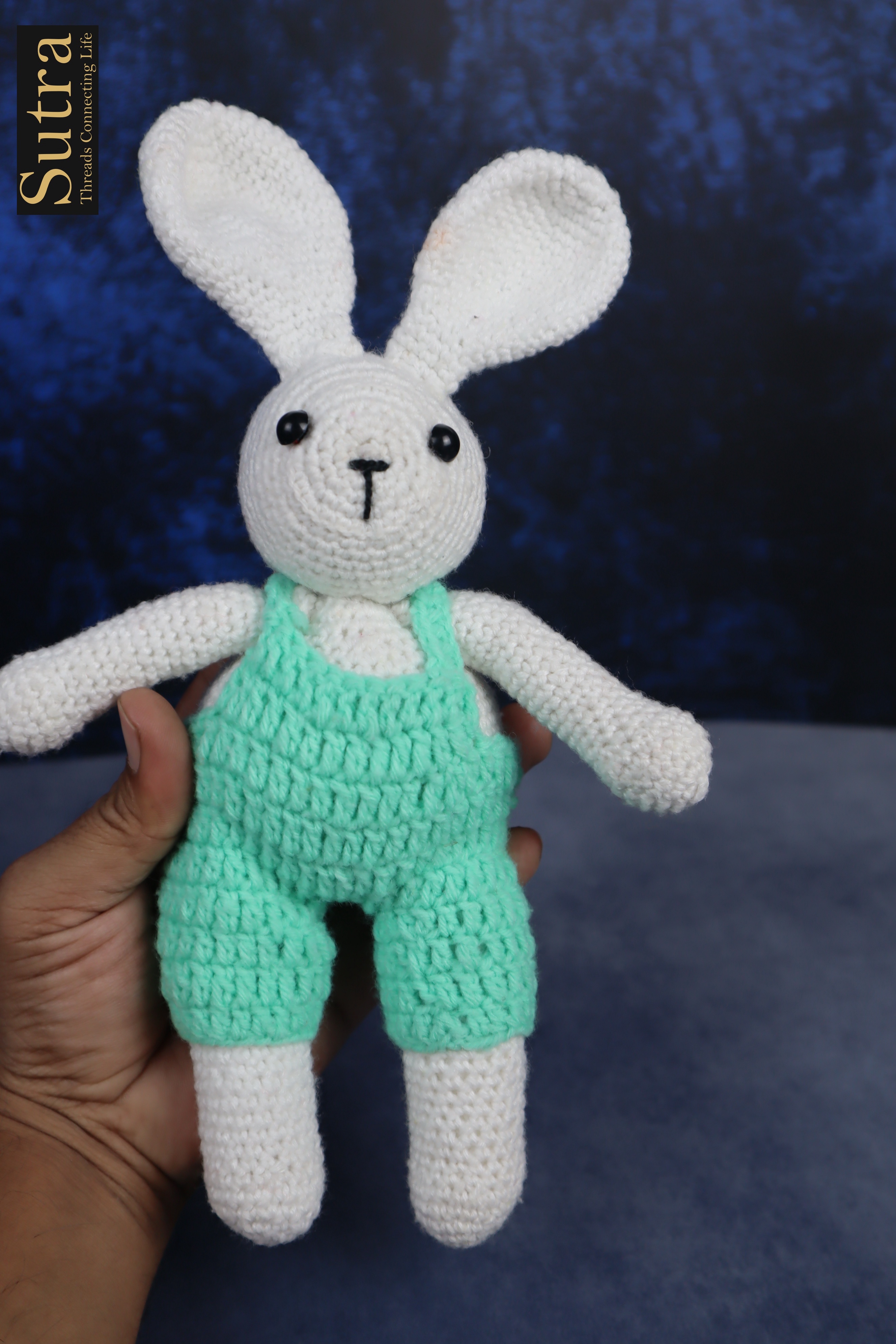Cute Handmade Bunny Rabbit Set , Bets Gift for New Born and Kids, Amigurumi Bunny Rabbit Stuffed Toys