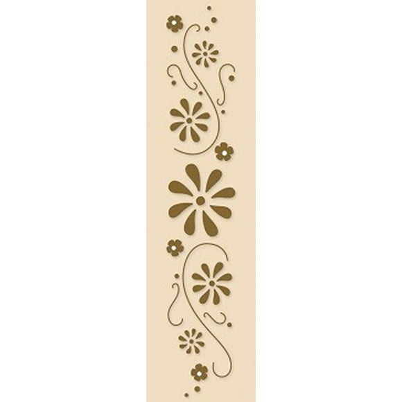 Lea'bilities Border Embossing Folder - Flower Swirls