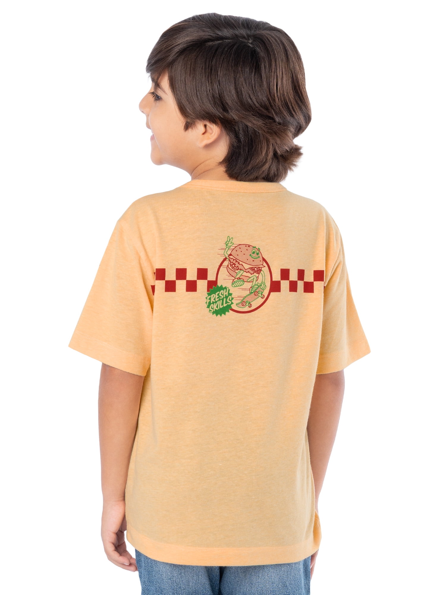 Wonder Nation Boy's Short Sleeve Elevated Graphic T-Shirt, Sizes 4-18 & Husky