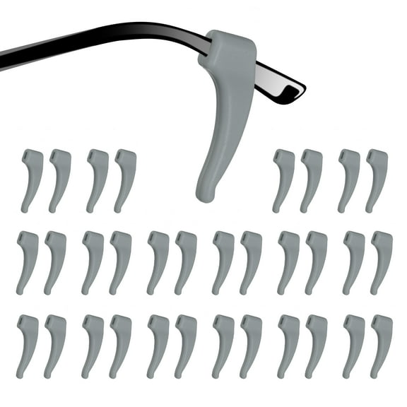 16 Pairs Glasses Ear Grip Silicone Elastic Ear Hook Eyewear Retainer, Beige