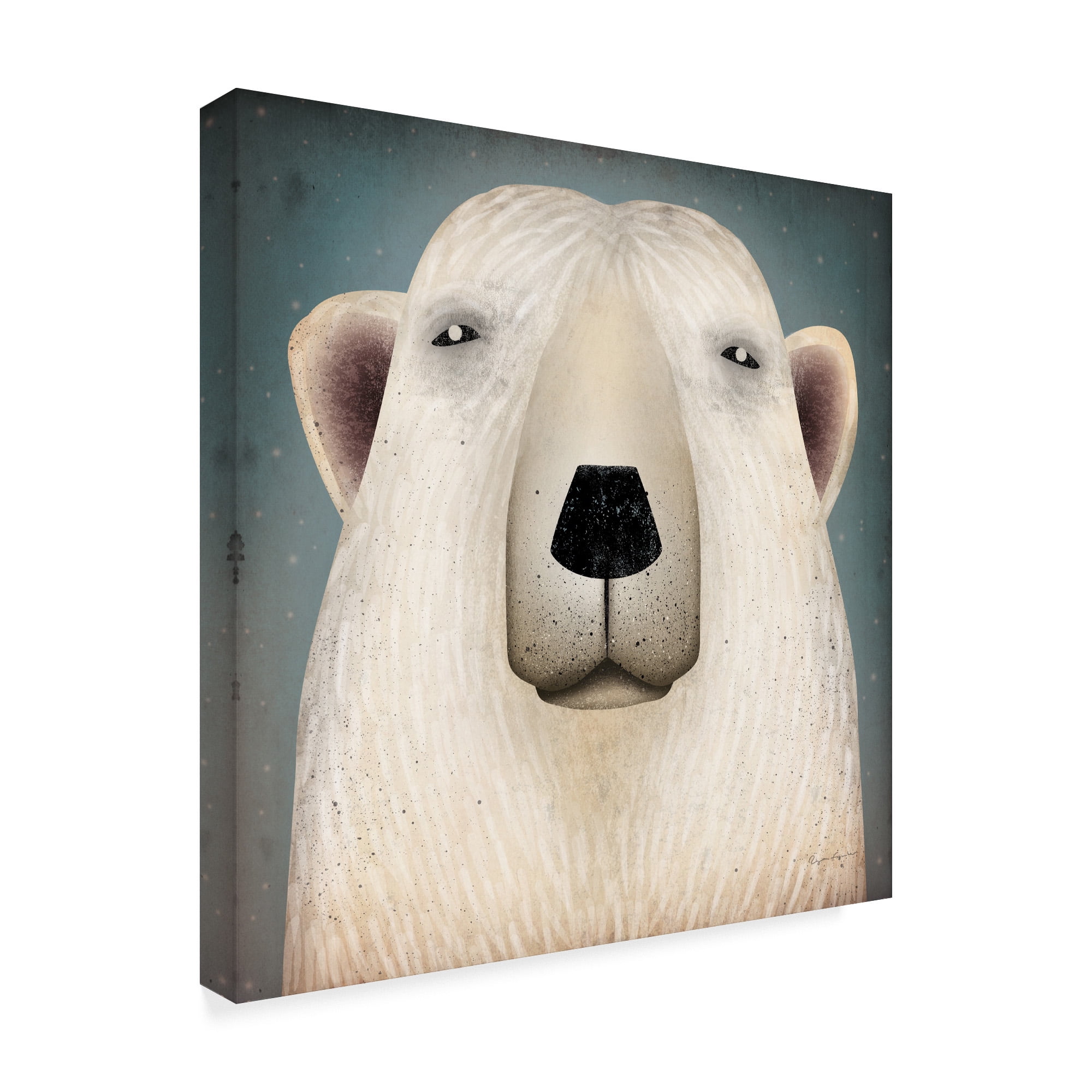 Trademark Fine Art 'Polar Bear Wow' Canvas Art by Ryan Fowler