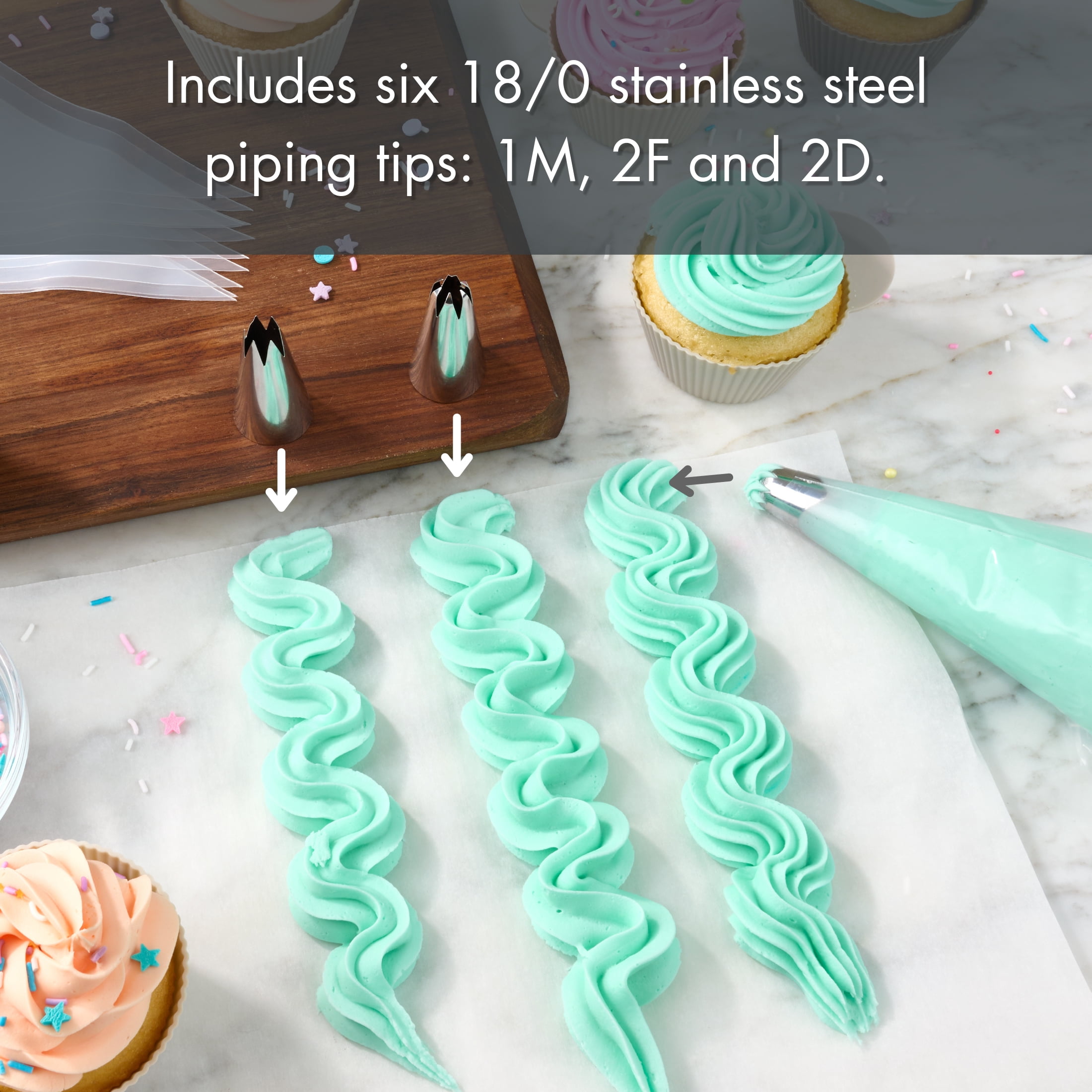 Mainstays 15 Piece Cupcake Decorating Set