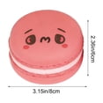 thumbnail image 2 of Sktrjpolfis 1Pc Macaron-Shaped Squeezable Toy Soft Rubber Squishy Toys Cute Decorative Toy Portable for Home Office Desk Commute Travel Decoration, 2 of 5