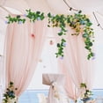 thumbnail image 6 of PENIKOKO 2-Pack Artificial Morning Glory Silk Vines Green Hanging Plants for Outdoor Garden Fence Decoration, 6 of 8