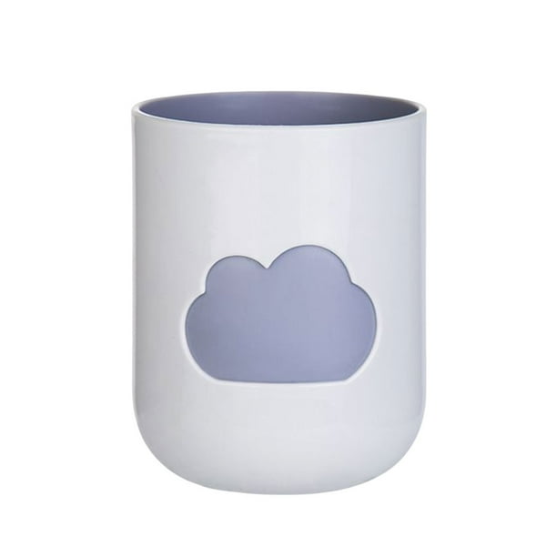 Yuarrent Taza linda nórdica nubes simples tazas de cepillado personalidad reutilizable soporte para de dientes pareja amante regalos gris Type3 NO3