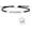 Black-Silver A, variant on Inspire Bracelet God Is In Control Bracelet For Women, Stainless Steel, Crystal, Style S7425