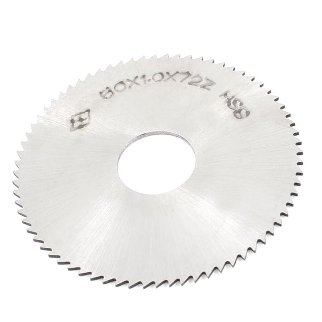 Unique Bargains Silver Tone HSS 72T 60mm x 1.0mm x 16mm Slitting Saw