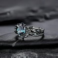 thumbnail image 3 of New 2025 Fashion Black Inlaid Sea Blue Zircon Women'S Ring Decoration Jewelry Commemorative With For You Accessories Trendy Creative Best For Gift, 3 of 5