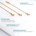 thumbnail image 4 of DESIGNICE 18k Gold Plated Necklace Extenders Delicate Necklace Extender Chain Set for Women 3 Piece Set, Extensions 2", 4", 6" Inches Hypoallergenic in Gold, Rose Gold, or Silver, 4 of 7