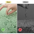 thumbnail image 6 of Semfri Shaggy Bathroom Rug and Mat 20 x 32 inch Microfiber Rugs Bathroom Mat Shaggy Soft Carpet Rug for Bathroom Machine Washable Absorbent Shower Light Green, 6 of 8