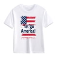 thumbnail image 5 of Afuyipoi Independence Day Kids T-Shirt July 7th Patriotic Graphic Tee Summer Shirt Print Youth Holiday Celebration Apparel White Size 9-10 Years, 5 of 6