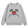 thumbnail image 4 of Sweat à Capuche pour Enfants Imprimé Cœur Mode Automne et Hiver Saint-Valentin Couverture Confortable, 4 of 4