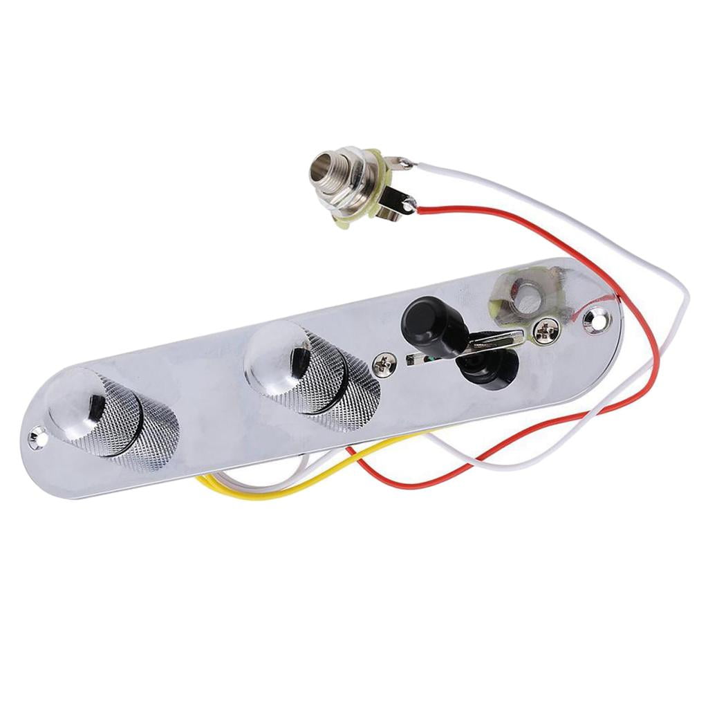 Prewired Control Plate with Switch Cable Accessories for Electric Guitar, Guitar Prewired Control Plate