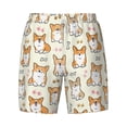 thumbnail image 5 of Rocae Cartoon Corgi for Men's Swim Trunks Quick Dry With Two Side Pockets and One Lined Patch PocketXX-Large, 5 of 9